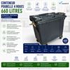660L 4-wheeled rubbish container