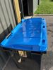 660L blue 4-wheeled rubbish container