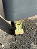 660L yellow 4-wheeled rubbish container