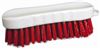 Red hand food brush