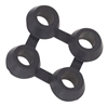 Rubber grating mat clip