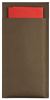 Covered pouch chocolate red celiouate 240