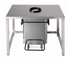 Kitchen trash HACCP central opening 70L