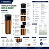 7996J - 40-litre outdoor wooden bin