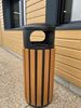60 litre outdoor wooden bin