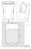 Electric hand dryer JVD Stell air white