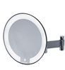 Round light magnifying mirror JVD cosmos chrome flat arm