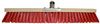 Outdoor broom fiber red PVC 60 cm metal sleeve