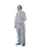 White polypropylene disposable coveralls by 50