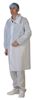 Disposable white polypro gown without pocket