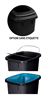 90L black contactless bin