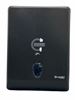 Lucart recycled black hand towel dispenser