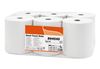 White hand towel roll 130 m self-cut x 6