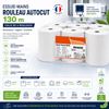 894040 - White hand towel roll 130 m self-cut x 6