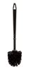 Black round toilet brush