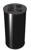 Recyclable waste collector 60L black epoxy JVD