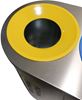 Stainless steel 3-stream recycling bin