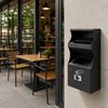 8991026 - 8L Outdoor Wall-Mounted Ashtray Bin