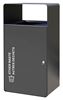 67L black cube recycling bin