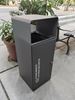 67L black cube recycling bin