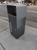 67L black cube recycling bin