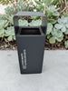 67L black cube recycling bin