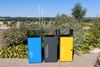 89910362 - 67L blue cube recycling bin