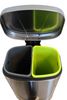 89910408 - Stainless steel office recycling bin, 2 x 5L