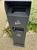 8L outdoor ashtray, 27L bin