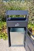 6L outdoor ashtray, 43L bin