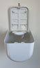 White recycled central unwinding spool dispenser