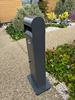 Standing ashtray with lockable terminal