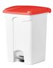 Kitchen trash HACCP 45 L red pedal