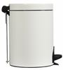 Rossignol metal pedal bin 5L white sanelia