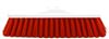 Food broom HACCP red 29cm soft