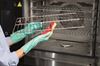 Red sponge pad scraping by Spontex 10