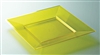 Yellow plastic plate square 180 x 72