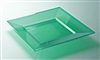 Green plastic plate square 240 x 96