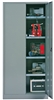 Cabinet metal workshop 2 double doors 4 shelves