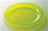 Round fluorescent colored plastic plate 190 mm by 96