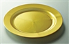 Round gold plastic plate 190 mm by 96