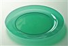 Round colored plastic plate 190 mm green x 96