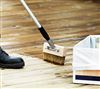 Brush application oil wood parquet