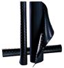 Ribbed rubber mats 1.40x10m black