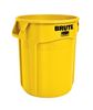 Round 76L Rubbermaid raw container yellow