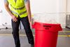 Rubbermaid Brute container round red 121 Litres