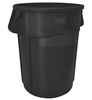 raw container Rubbermaid round black 167 Litres