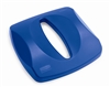 Rubbermaid Untouchable blue lid container