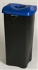 Rubbermaid Untouchable blue lid container