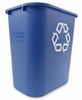 Rubbermaid trash selective sorting 26.6 Litres Blue